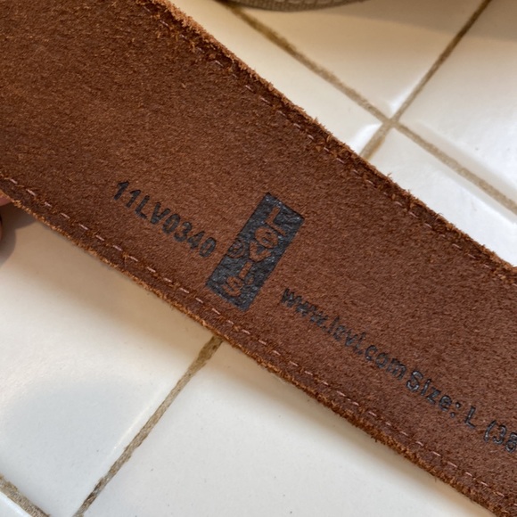 Levi’s belt canvas leather 38-40 - Picture 4 of 12